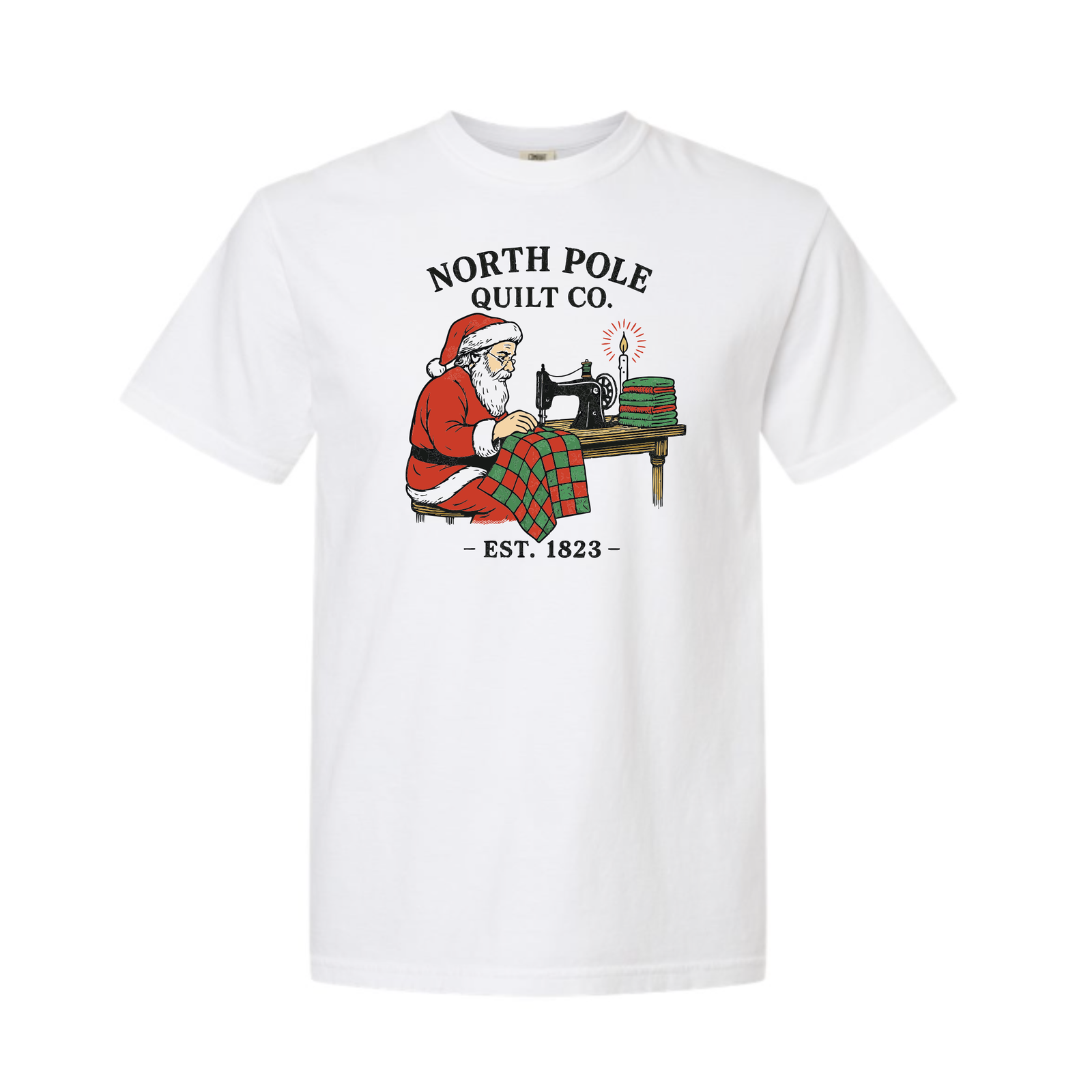 North Pole Quilt Co - Santa Heavyweight Tee