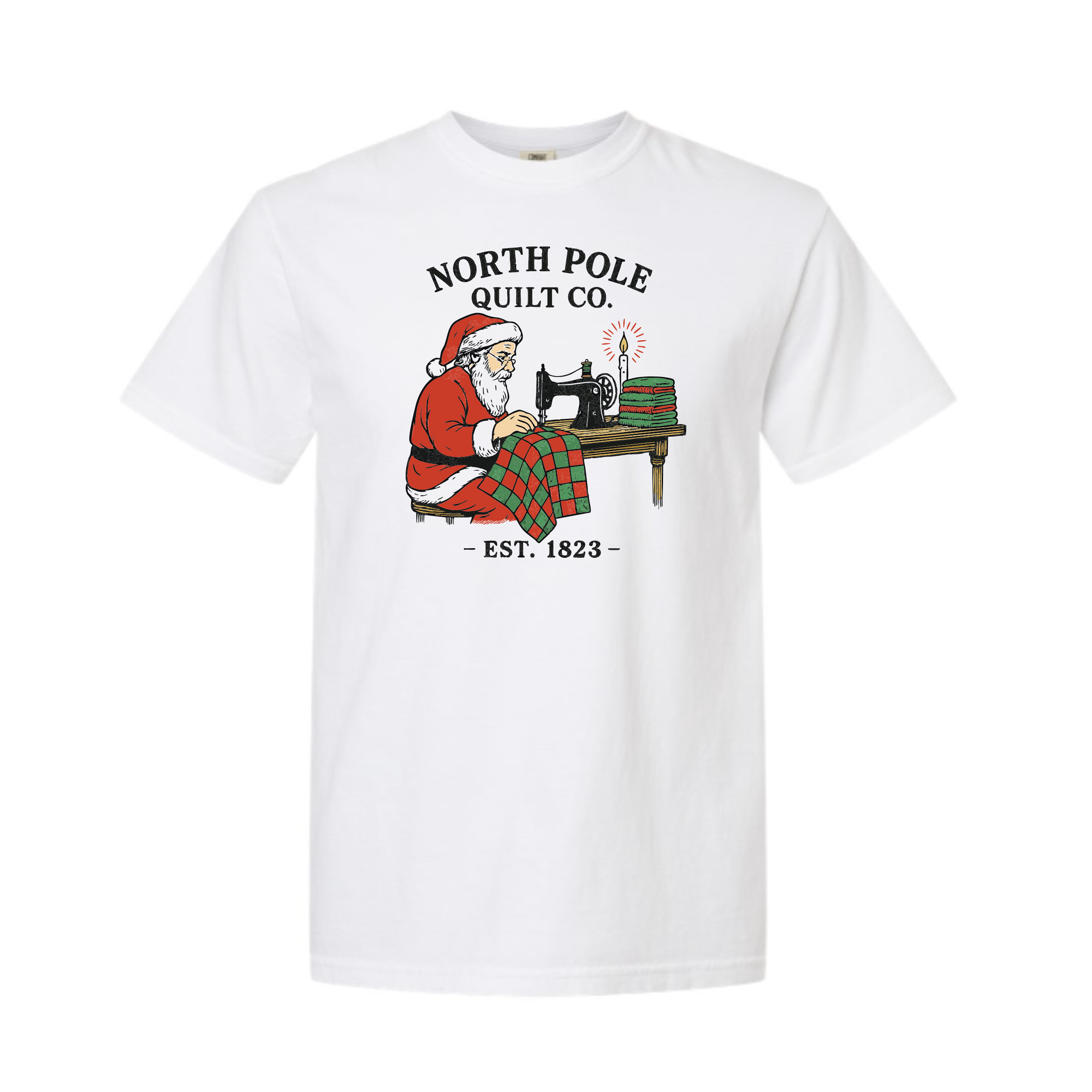 North Pole Quilt Co - Santa Heavyweight Tee