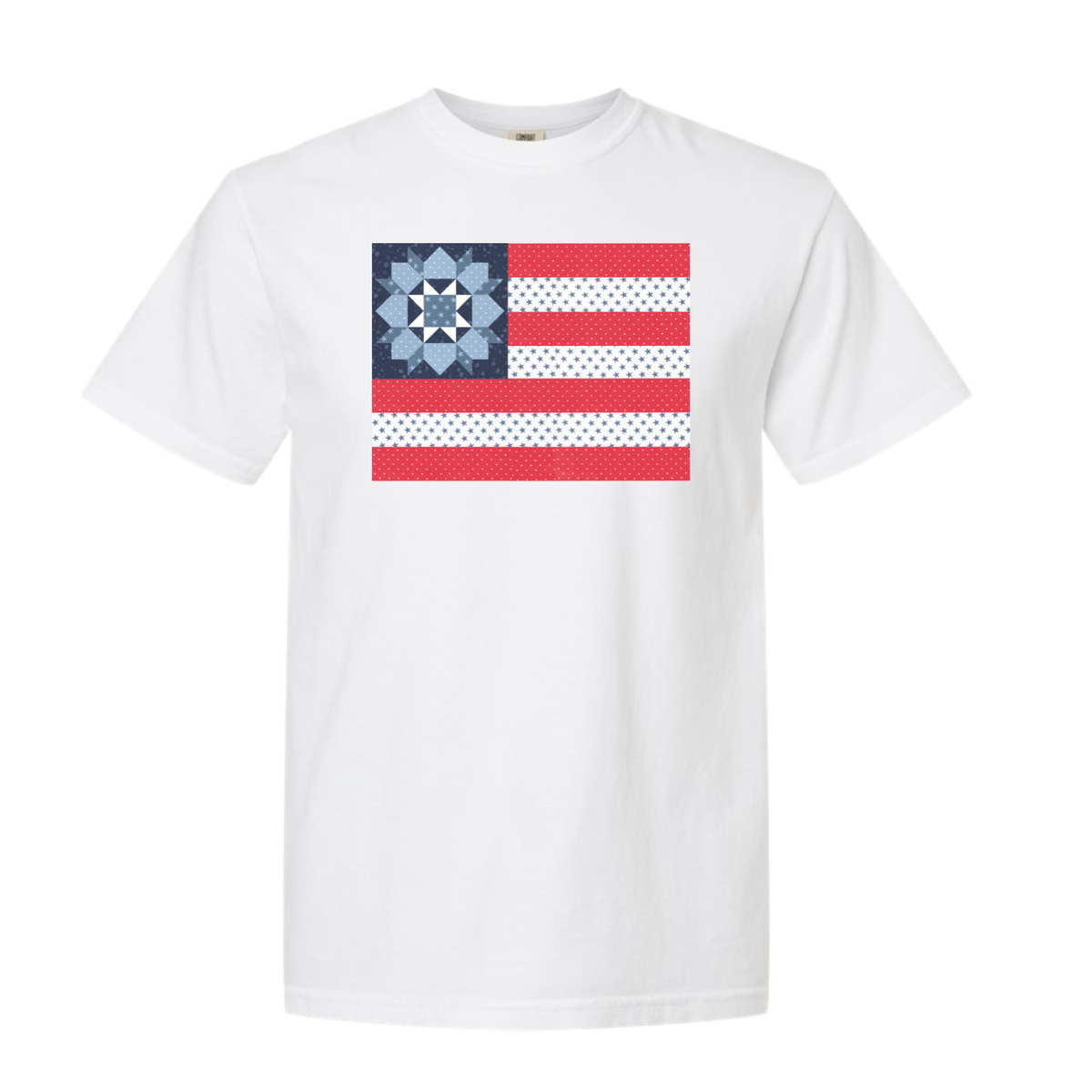 Stars & Stripes Quilt Flag Tee — Camille Roskelley