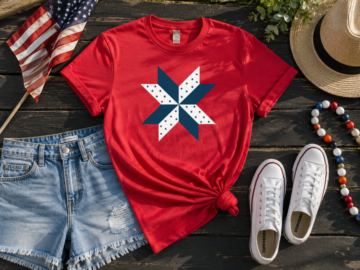 Star-Spangled Stitch Tee
