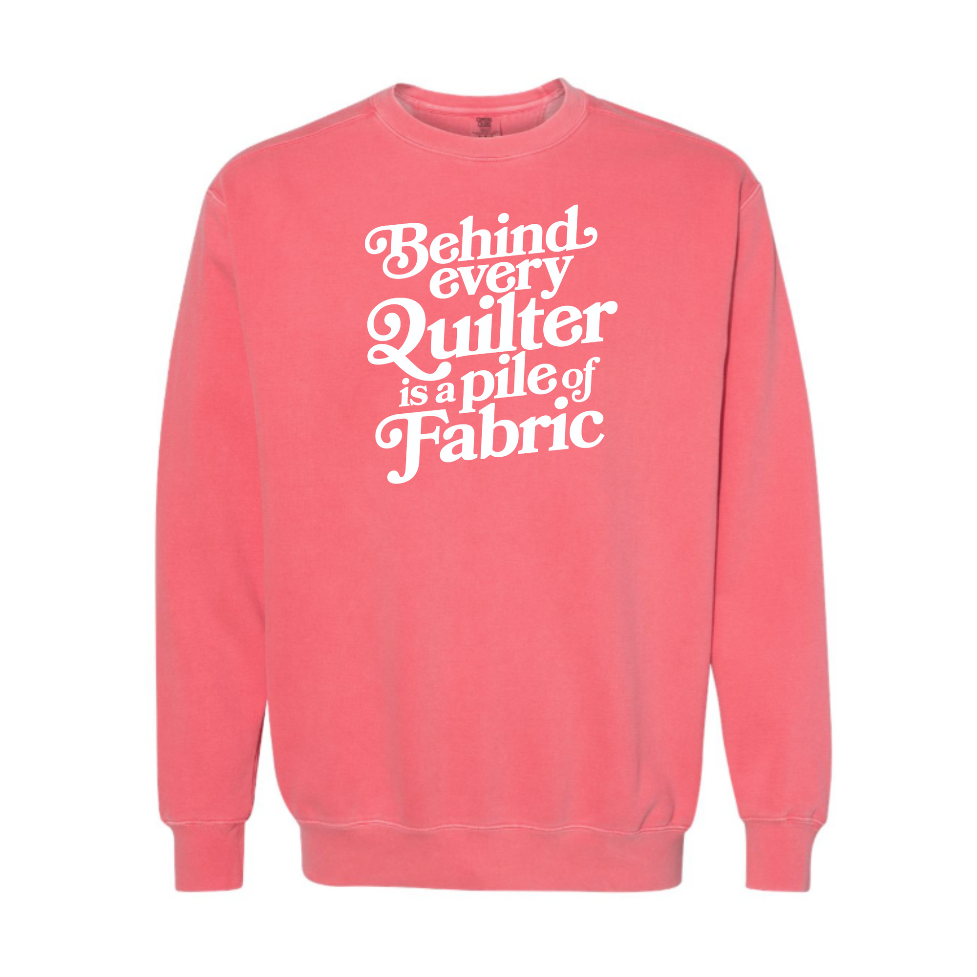 "Behind Every Quilter" Vintage Washed Crewneck Sweatshirt