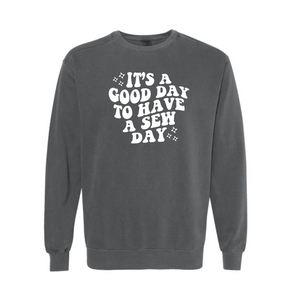 "Good Day" Vintage Washed Crewneck