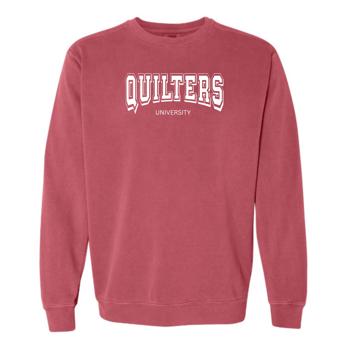 "Quilters University" Vintage Washed Crewneck Sweatshirt
