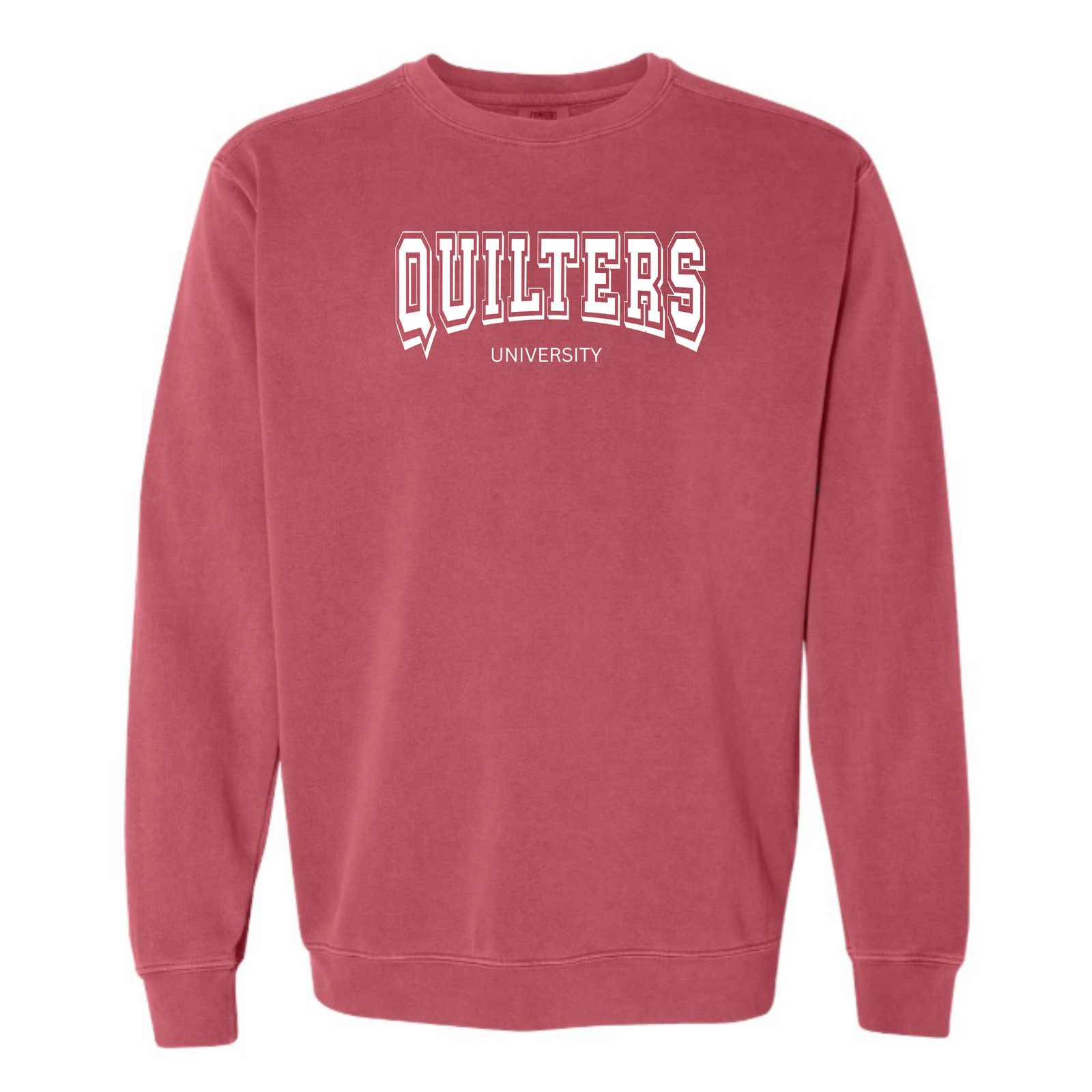 "Quilters University" Vintage Washed Crewneck Sweatshirt