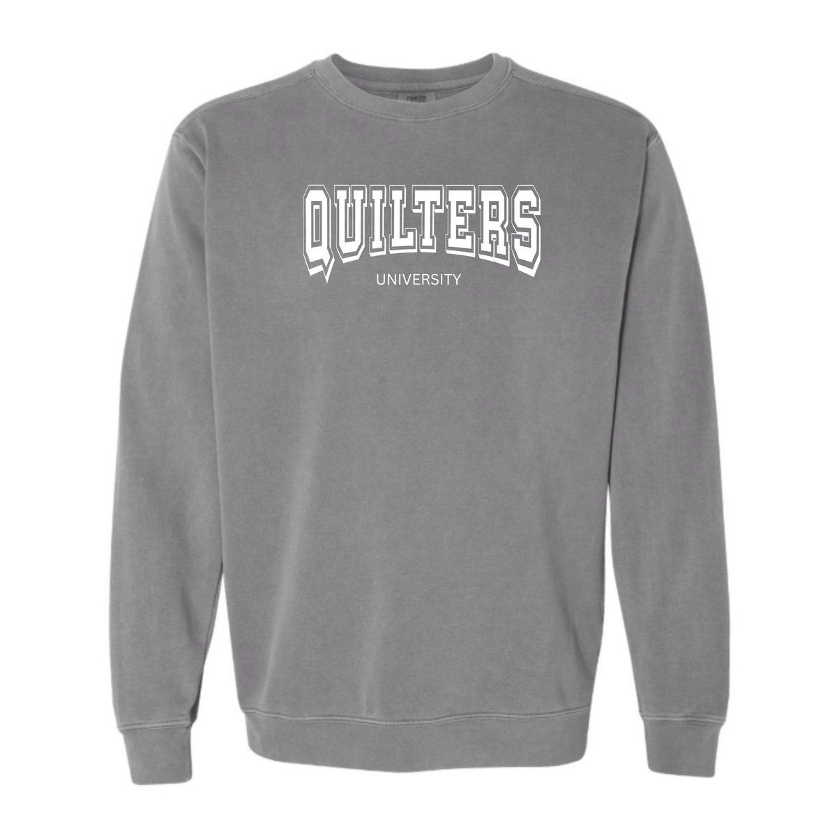 "Quilters University" Vintage Washed Crewneck Sweatshirt