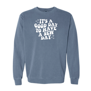 "Good Day" Vintage Washed Crewneck Sweatshirt