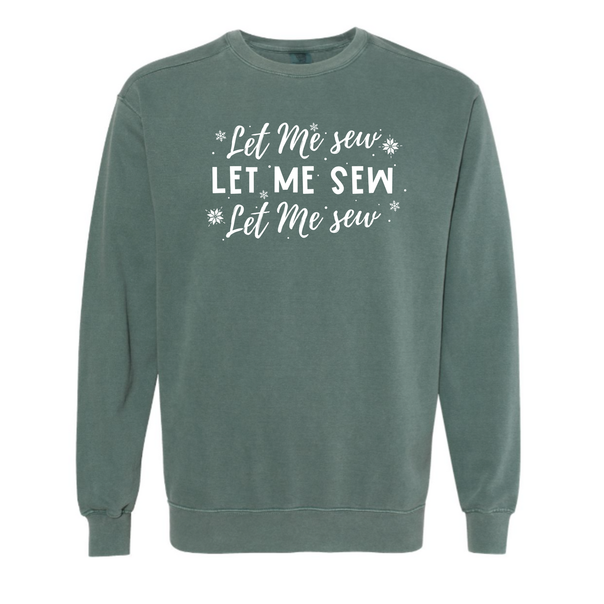 "Let Me Sew" Vintage Washed Crewneck Sweatshirt