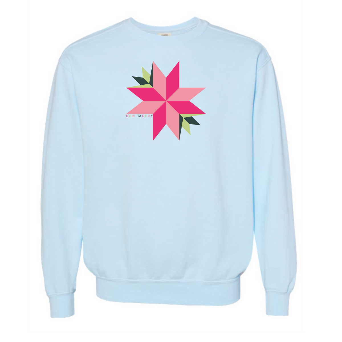 "Sew Merry" Vintage Washed Crewneck Sweatshirt