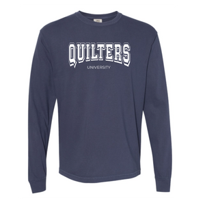 "Quilters University" Heavyweight Long Sleeve Tee