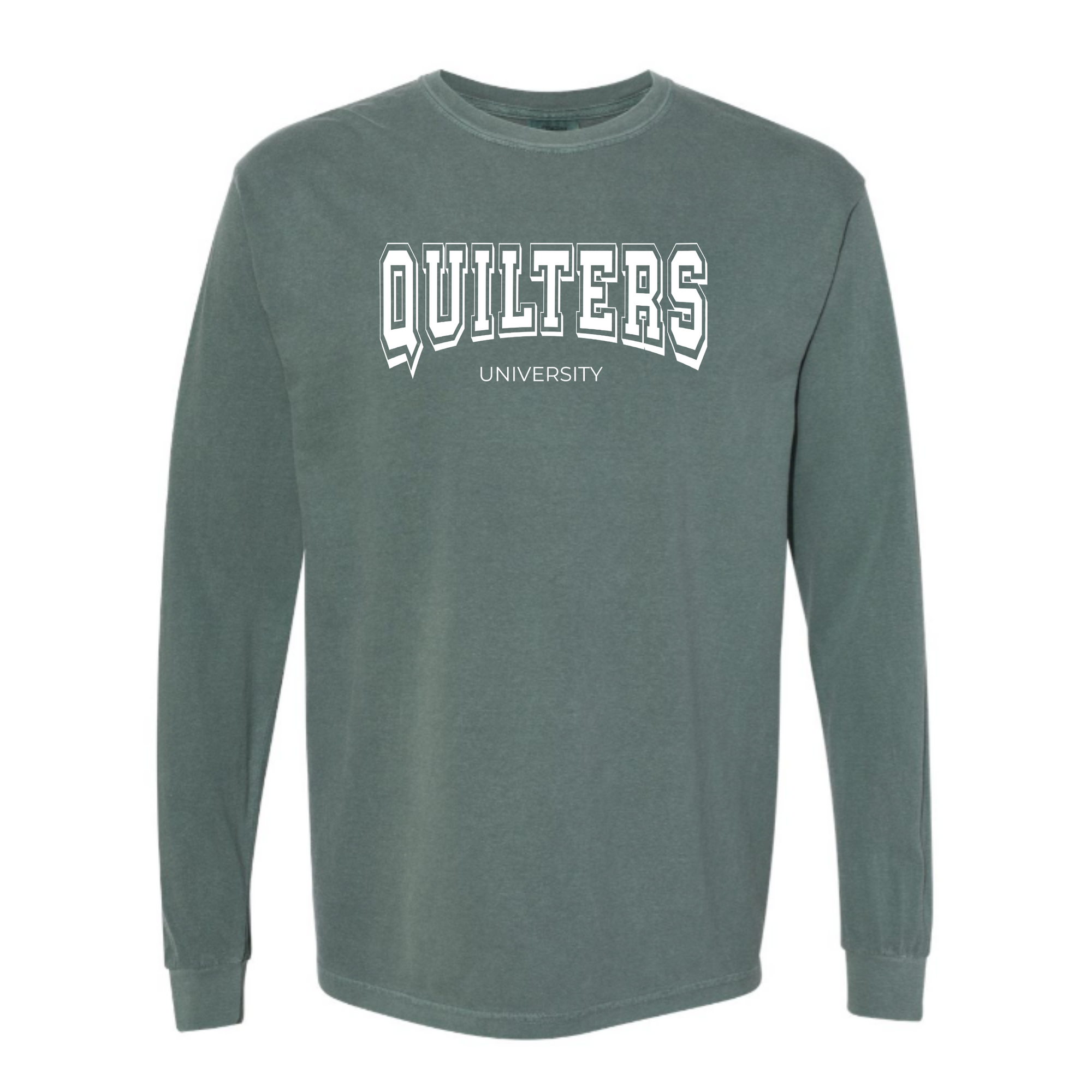 "Quilters University" Heavyweight Long Sleeve Tee