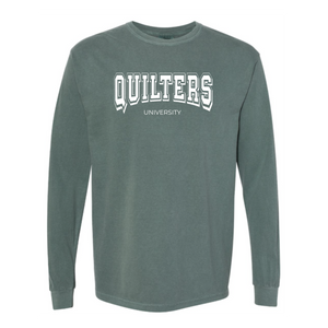 "Quilters University" Heavyweight Long Sleeve Tee