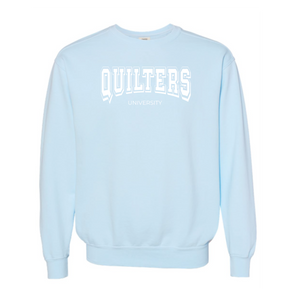 "Quilters University" Vintage Washed Crewneck Sweatshirt