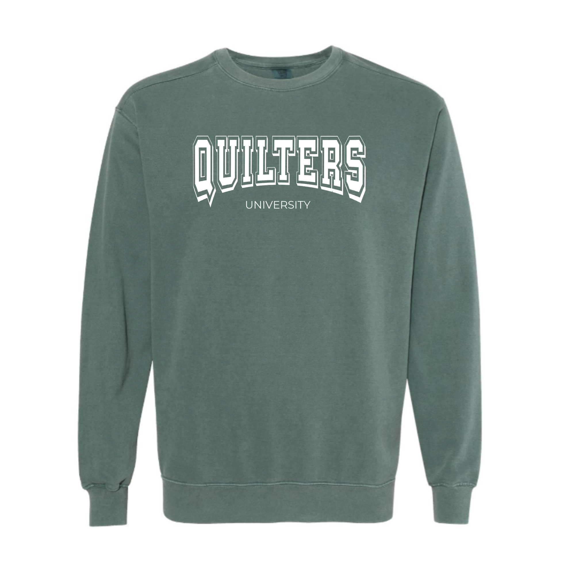 "Quilters University" Vintage Washed Crewneck Sweatshirt