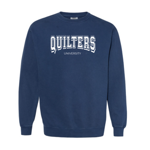 "Quilters University" Vintage Washed Crewneck Sweatshirt