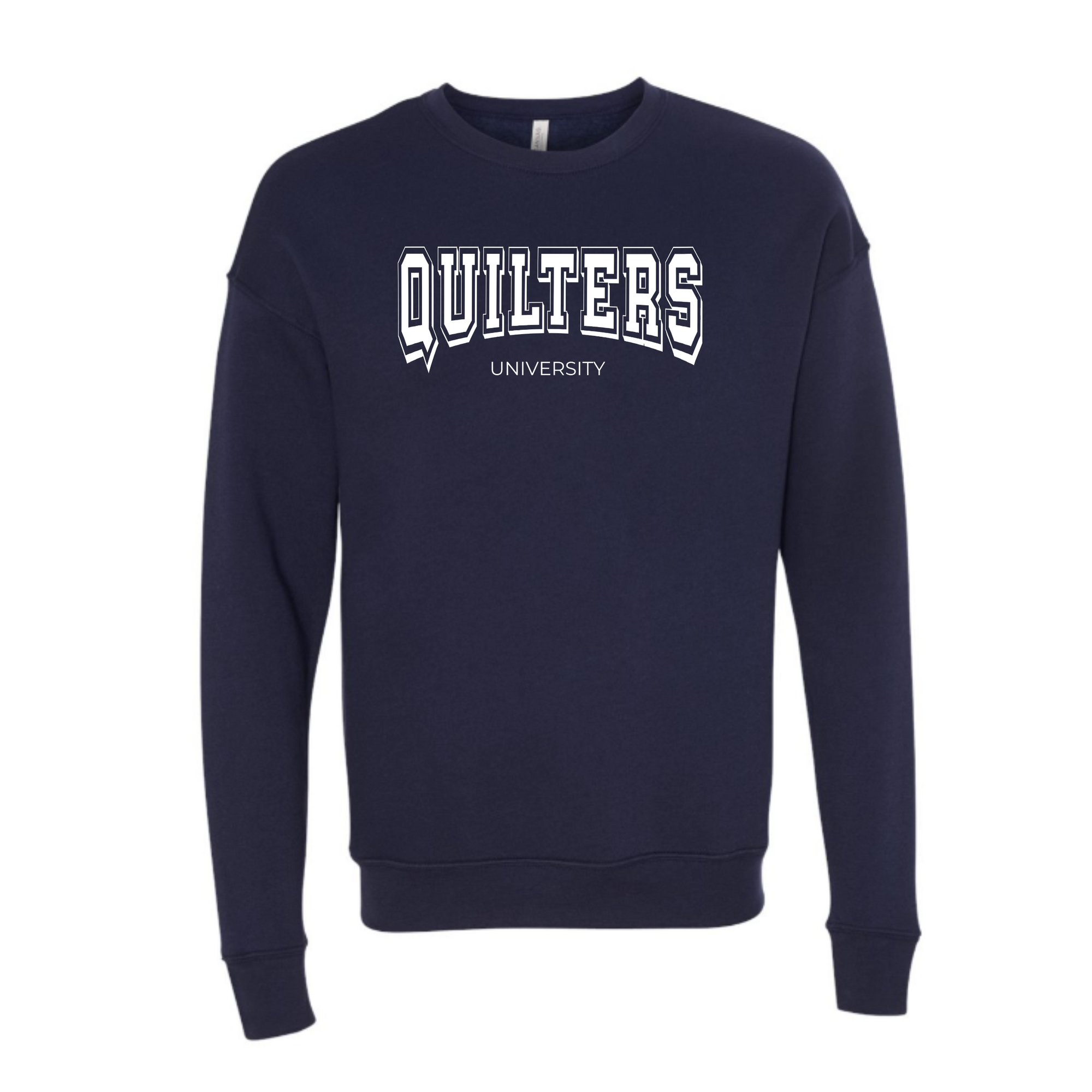 "Quilters University" Cozy Crewneck Sweatshirt