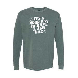 "Good Day" Heavyweight Long Sleeve Tee