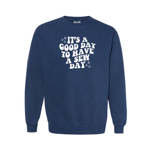 "Good Day" Vintage Washed Crewneck Sweatshirt