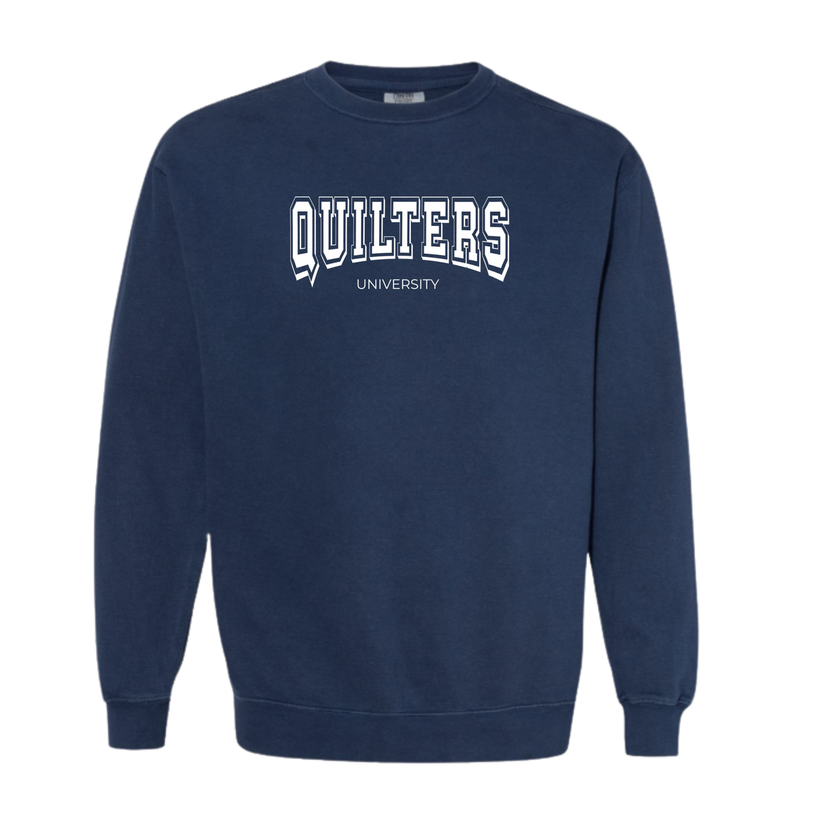 "Quilters University" Vintage Washed Crewneck Sweatshirt